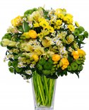 Mustard bouquet from freesias - express bouquet