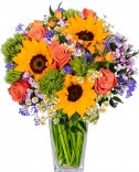 Colorful fresh bouquet for delivery